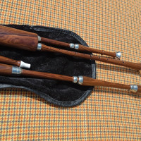 Cornemuse 16 pouces palissandre, bagues étain