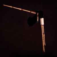 Cornemuse du centre (bourbonnaise) 18 pouces (FA). Buis, baguée cormier